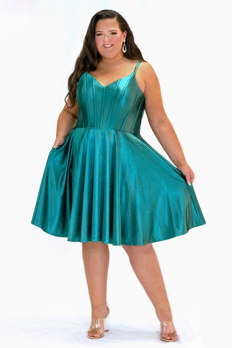 Plus size cocktail, party and homecoming dresses SC8144