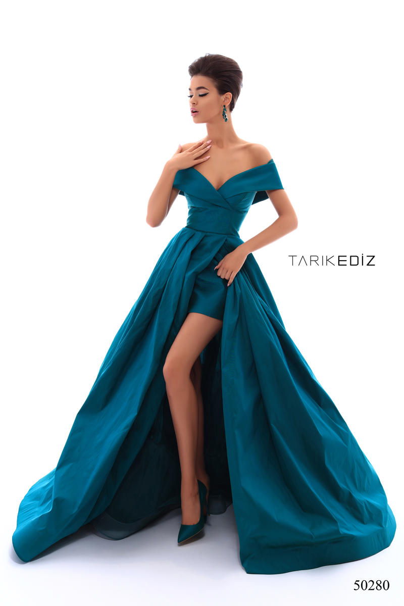 tarik ediz royal blue dress