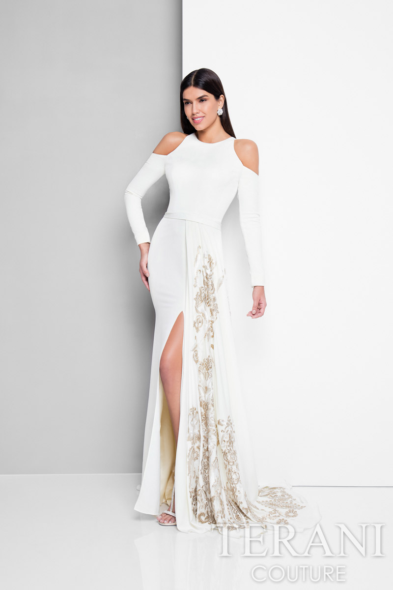 terani couture white dress