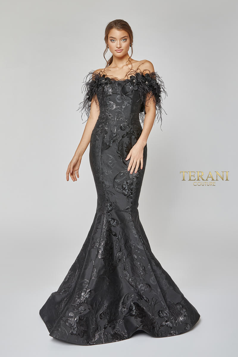 terani couture black dress
