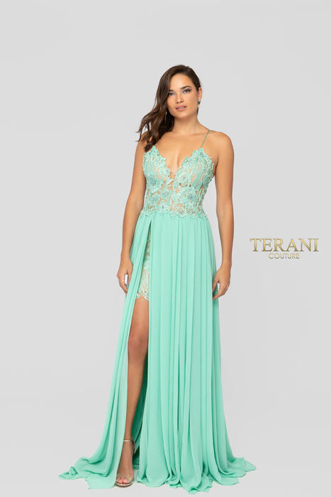 Terani Couture - 151P0036A Sequin Embellished Sweetheart 