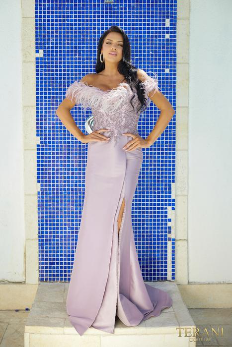 Terani Couture 232GL1436 - Beaded Sleeveless Evening Dress