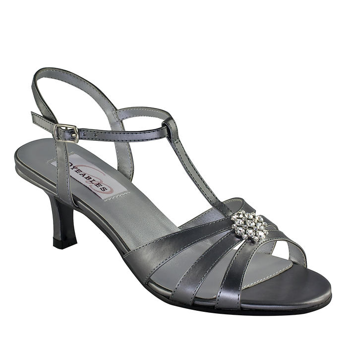 evening shoes pewter color