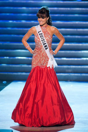 Sherri Hill Pageant at  Miss Louisiana USA Foxy