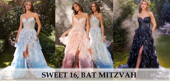 Sweet 16, Bat Mitzvah Dresses Andrea and Leo Ruffle Dress