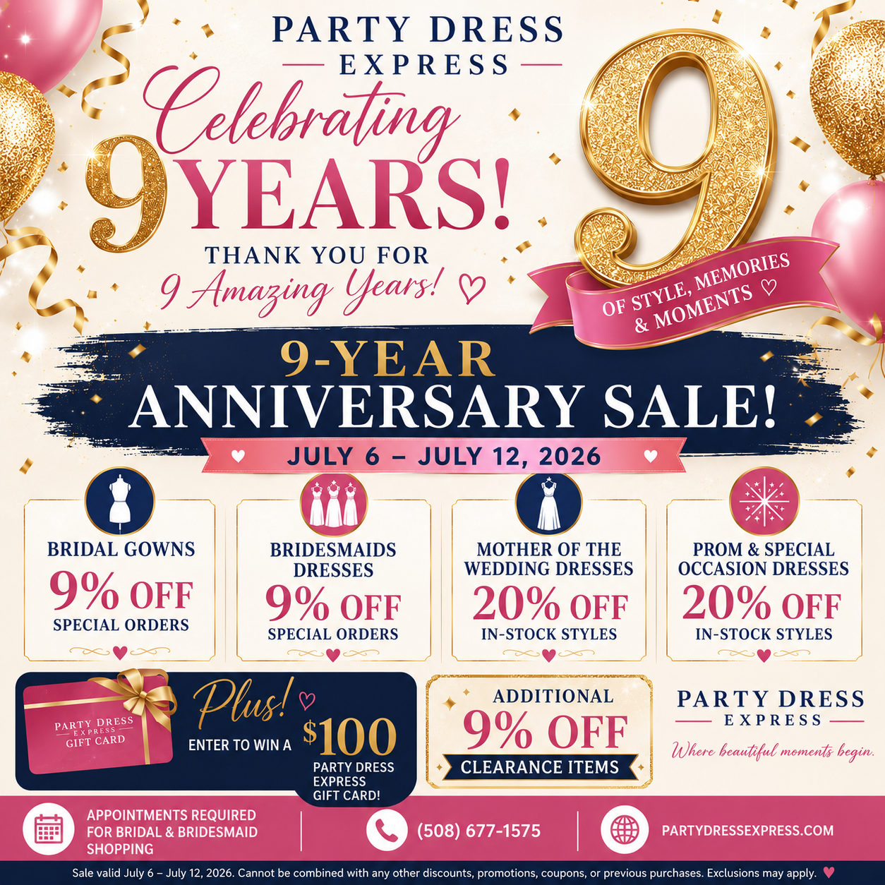 anniversary sale