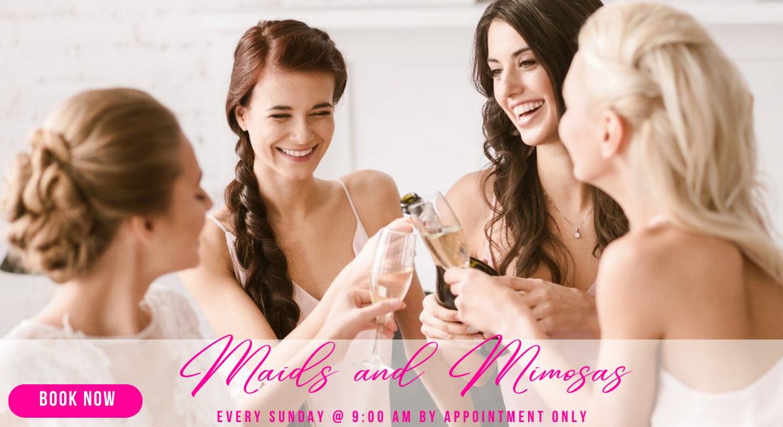 maids and mimosas bridesmaids shopping