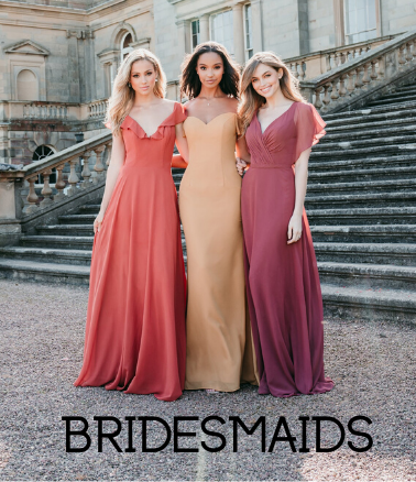 Picture of Bridesmaids with Link to Bridesmaids Dresses
