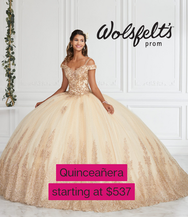 quinceñeara gowns at Wolsfelts Prom in Aurora IL