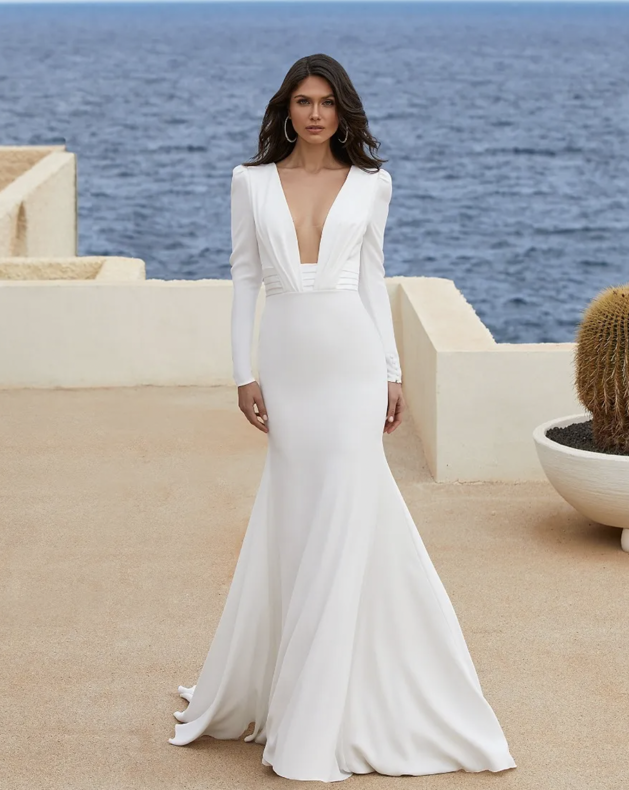 The 11 Best Deep V-Neck Wedding Dresses of 2023