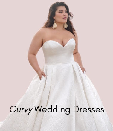 Curvy wedding dresses