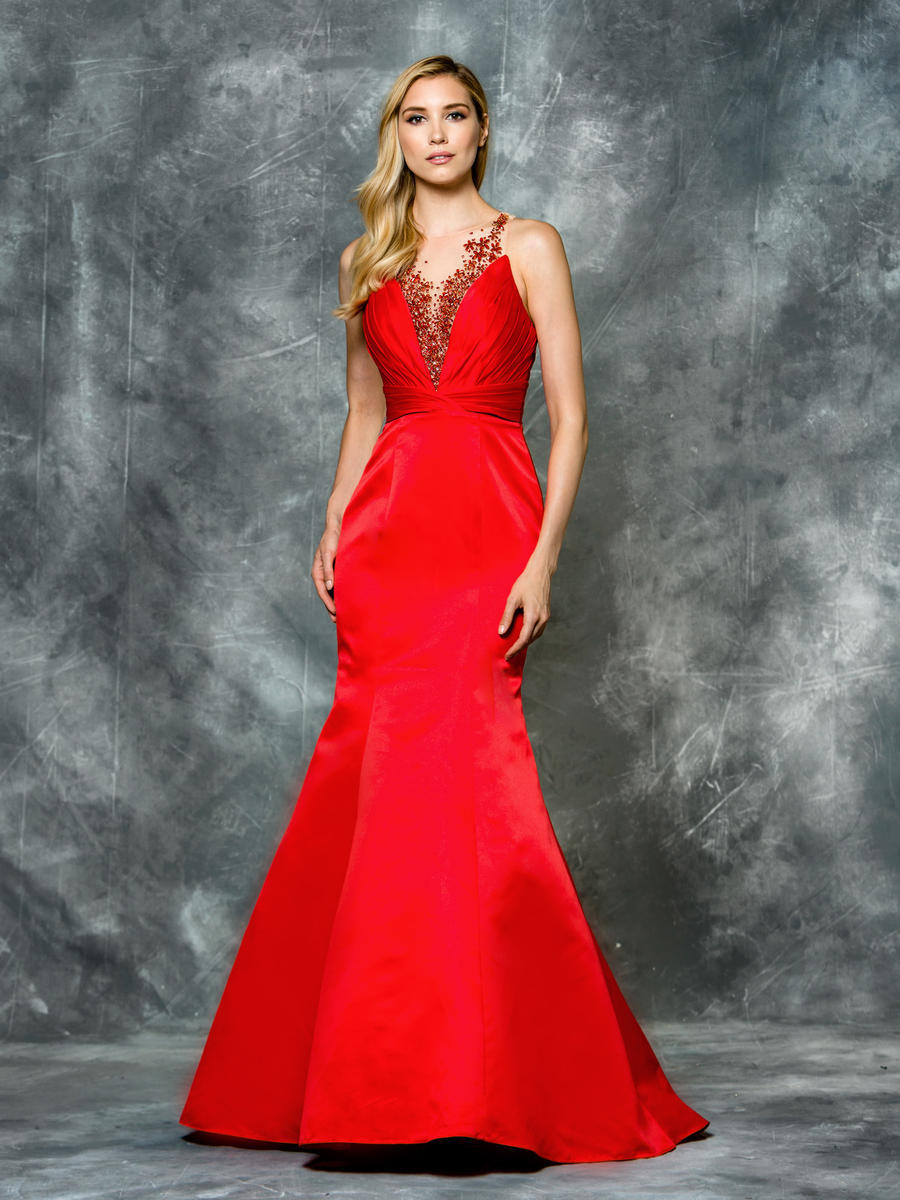 Luxe Collection Evening Gown with Beaded Bodice 54741603 