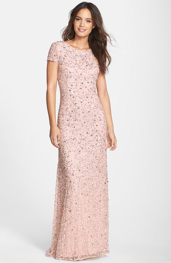 Luxe Collection Blush Beaded Gown 547491874600  
