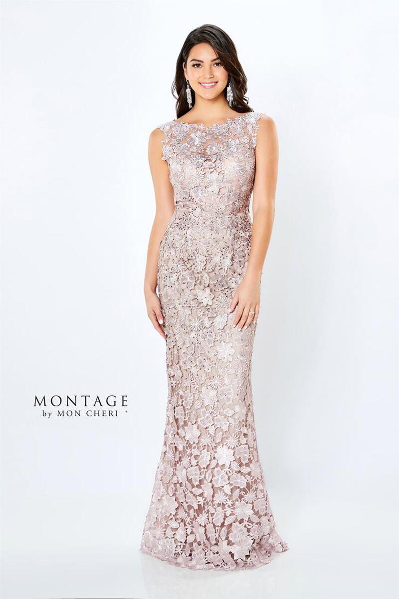 Montage by Mon Cheri 119958 Ombre Lace Mother of the Bride Dress