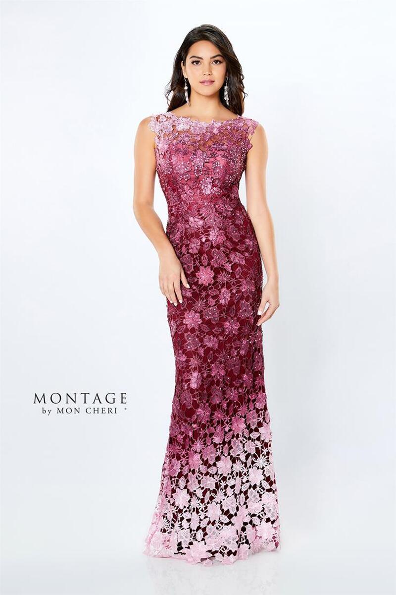 Montage by Mon Cheri 119958 Ombre Lace Mother of the Bride Dress
