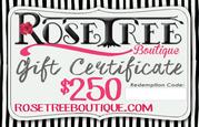 Image of $250 Gift Certificate