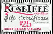 Image of $25 RoseTree Gift Certificate