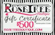 Image of $500 Gift Certificate
