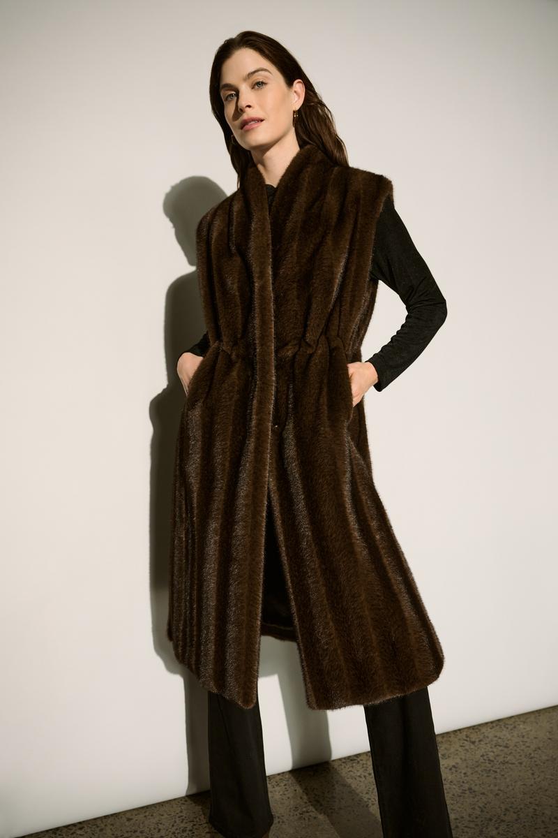 Joseph Ribkoff 264911-Fur Vest