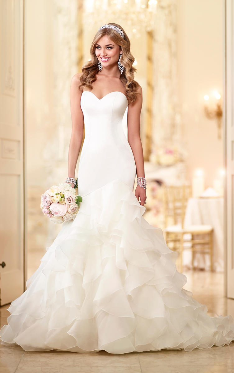 SATIN WEDDING DRESS 6086