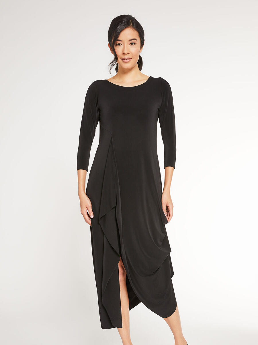 Sympli Black Drama Dress 2864-2