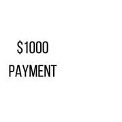 Image of $1000 Payment