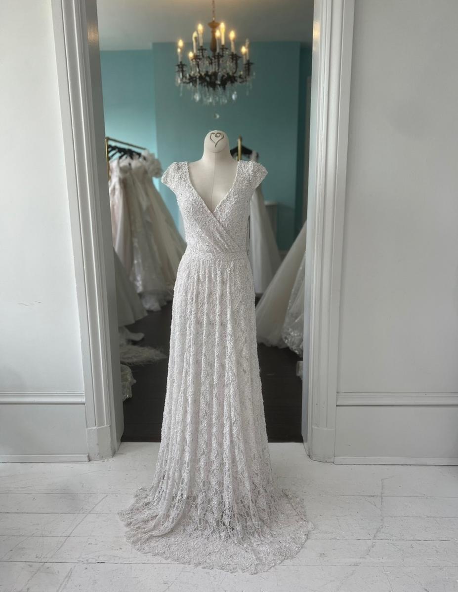 Sherri Hill Ivory beaded wedding dress S1103