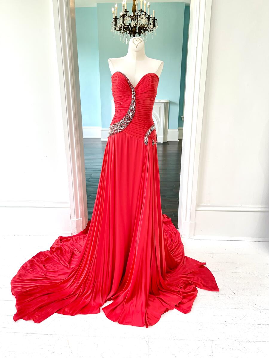 Sherri Hill Couture Red Pageant Gown 38687XXX