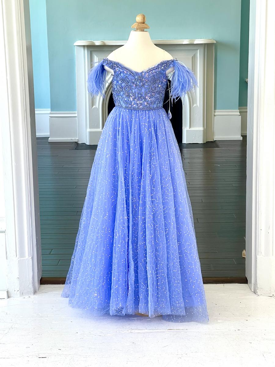 Sherri Hill Children's Pageant Gown Periwinkle