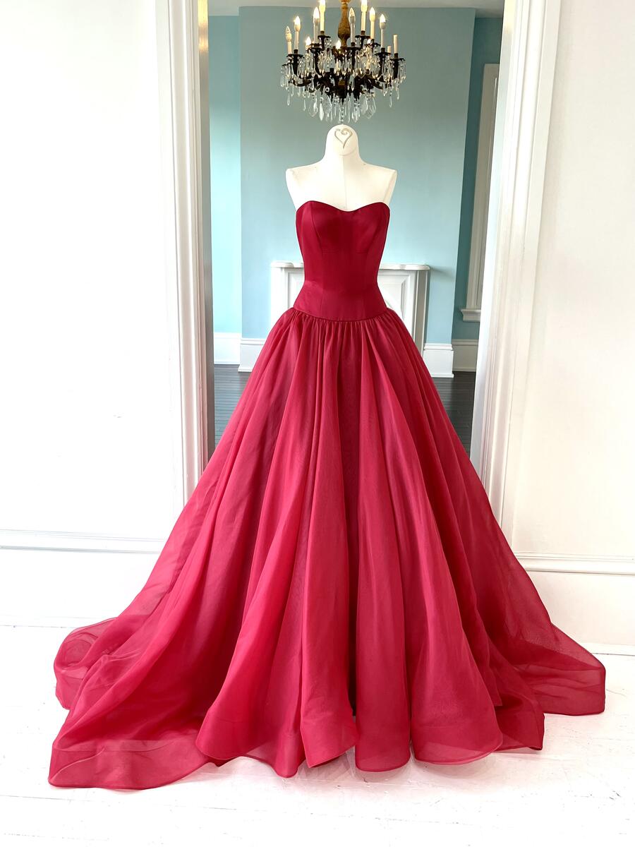 Sherri Hill Couture Red Ballgown Pageant Dress 44602