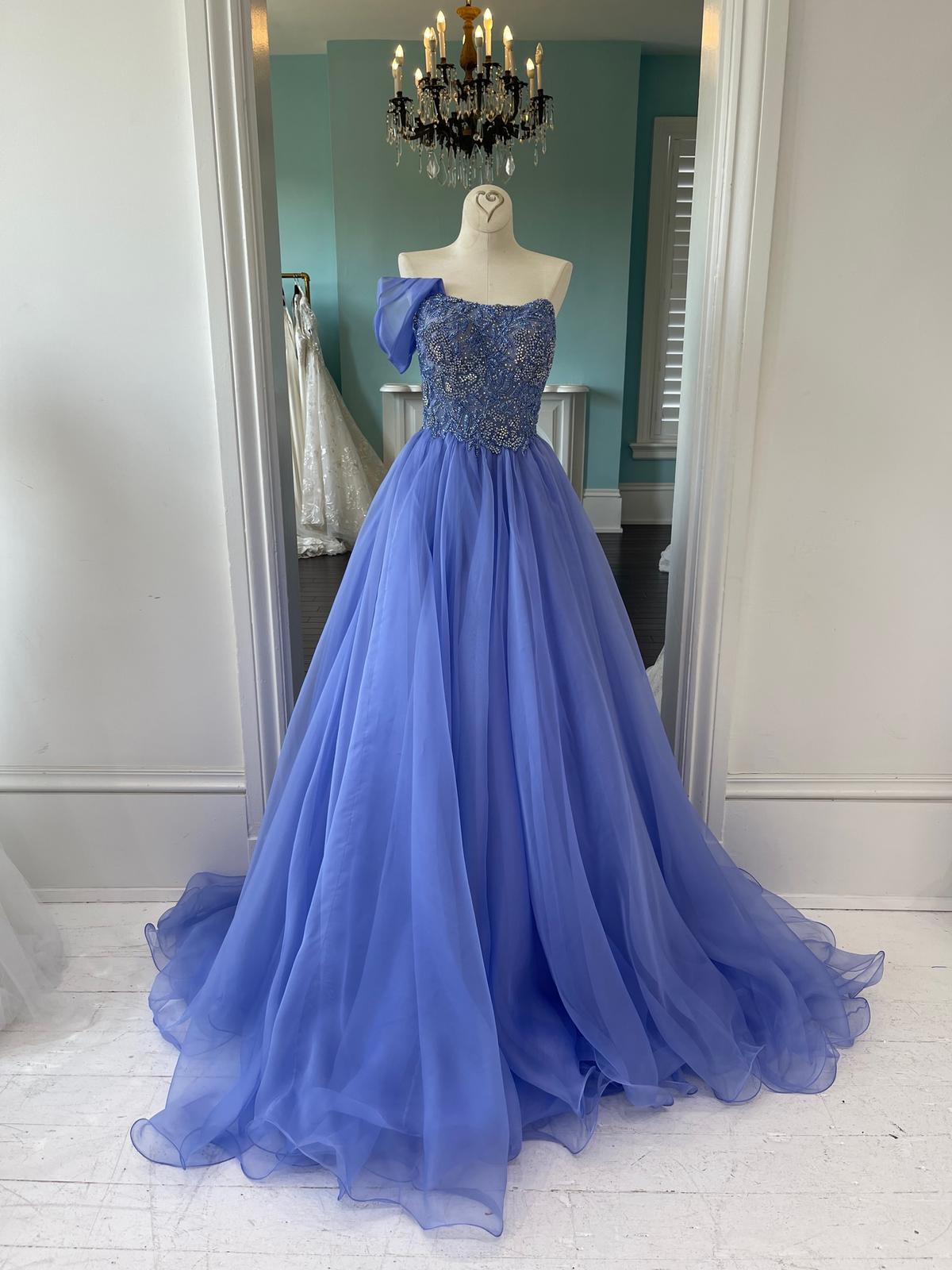 Sherri Hill Couture Periwinkle Pageant Ballgown 45722
