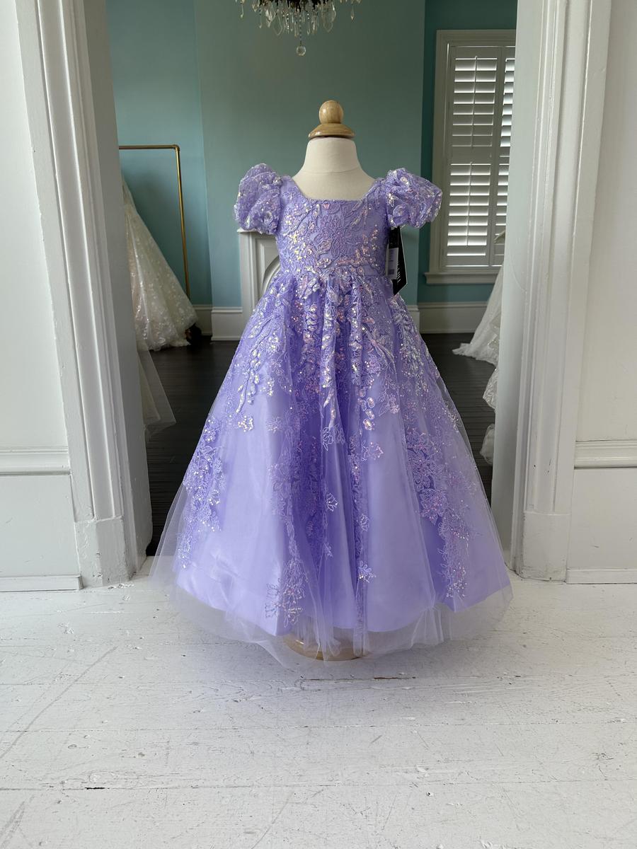 Sherri Hill Children's Little Girls Lilac Pageant Dress K55891