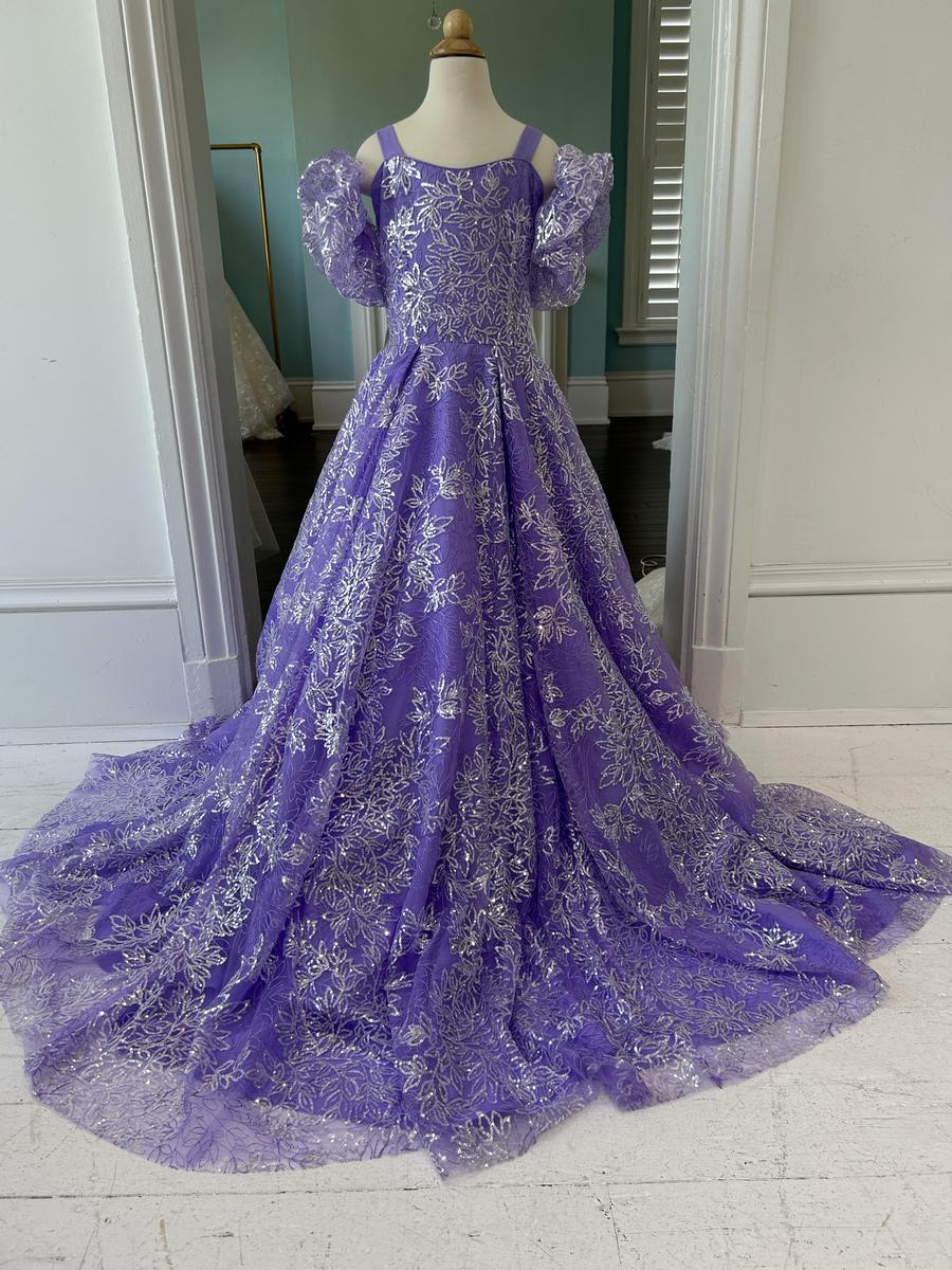 Sherri Hill Children's Lilac Pageant Dress K55349