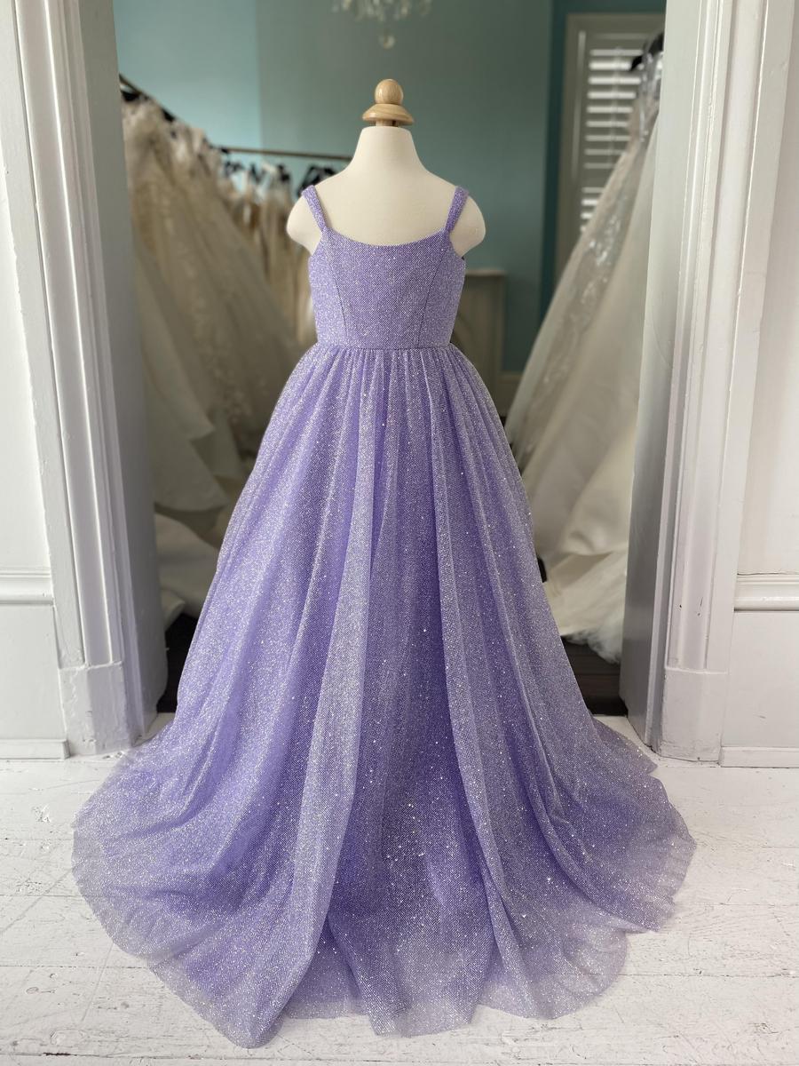 Sherri Hill Lilac children's little girl's pageant gown K54353