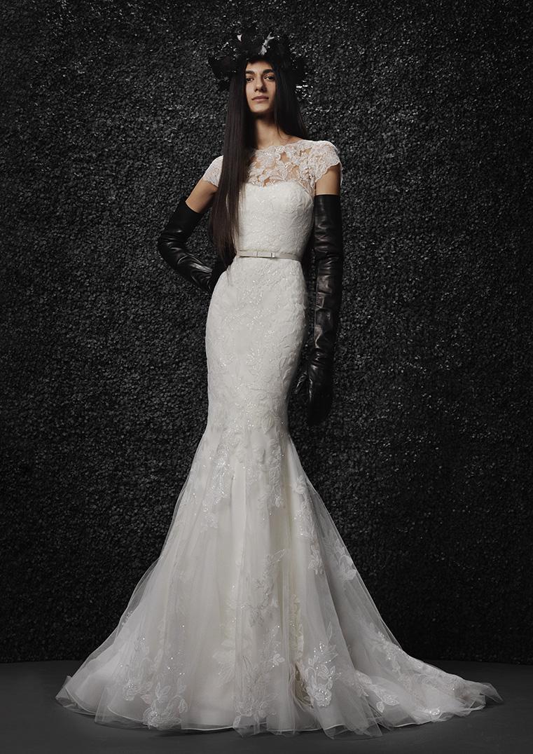 Vera Wang Bride- Fit & flare wedding dress with Mireille