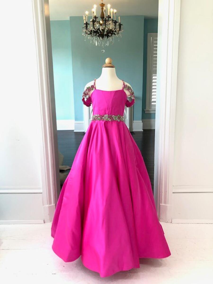 Sherri Hill Children's Bright Pink Pageant Gown