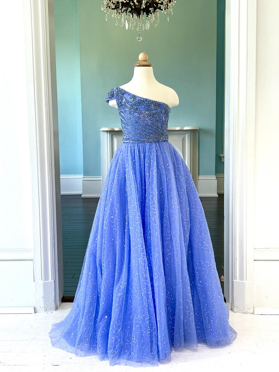 Sherri Hill Children's Periwinkle Pageant Gown
