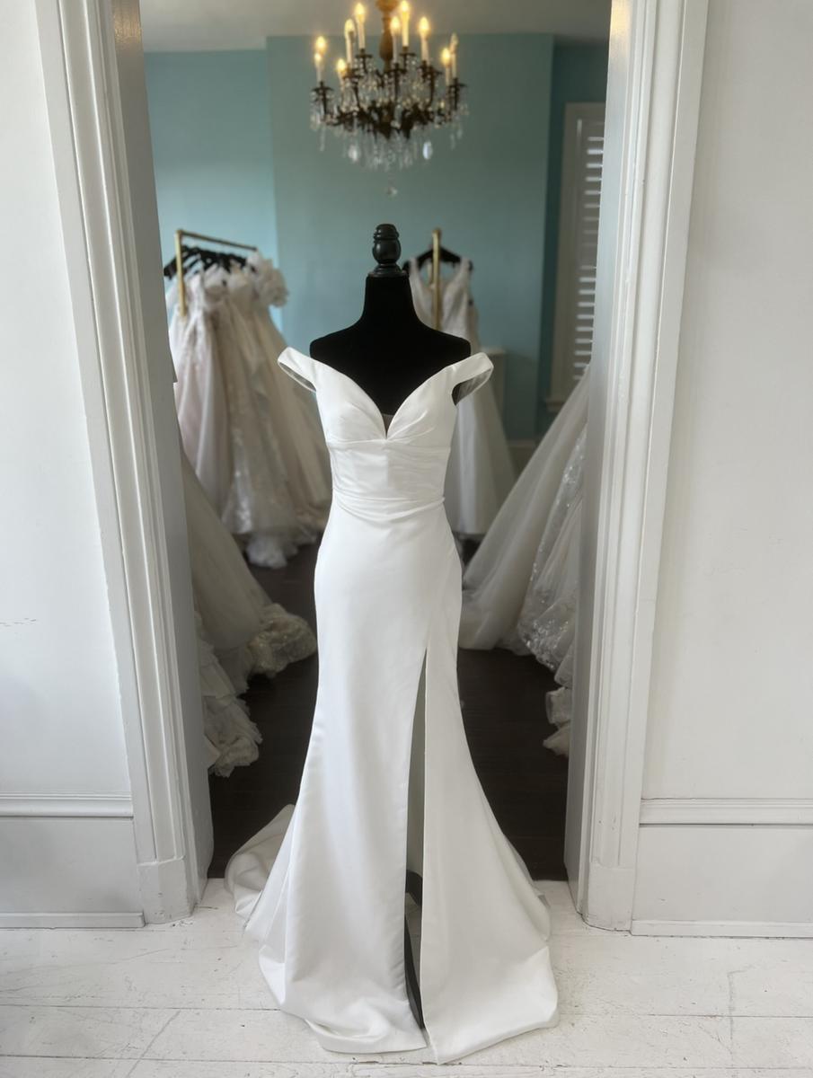 Sherri Hill  Ivory Satin Bridal Gown SH386