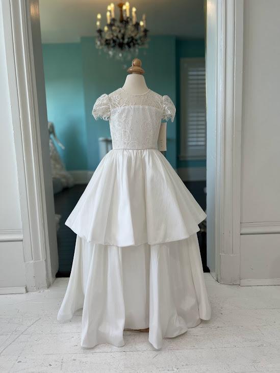 Sherri Hill Ivory Lace Children's Pageant Gown