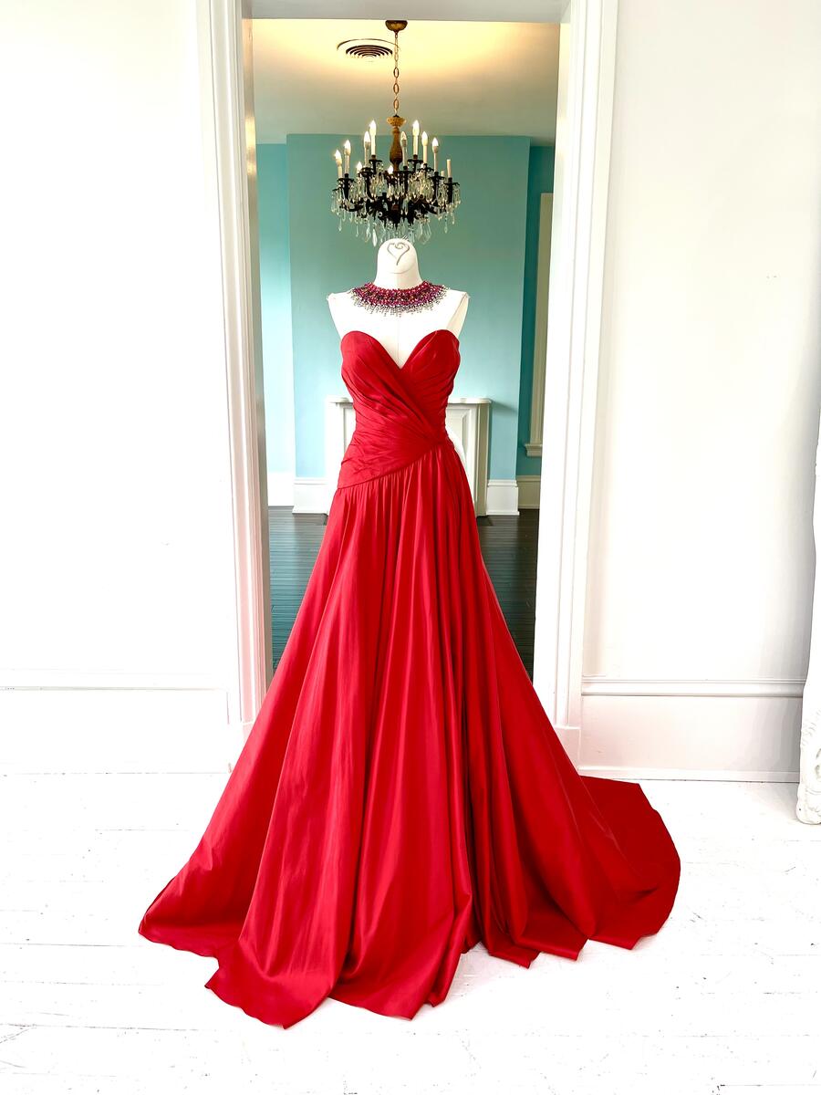 Sherri Hill Couture Red Pageant Gown 