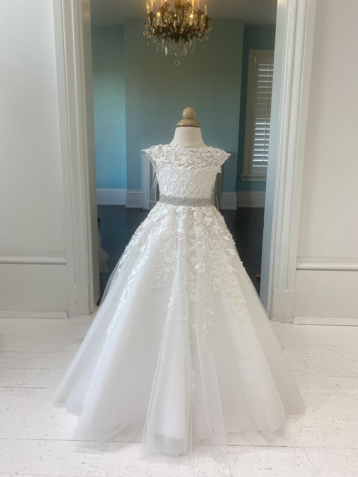 Sherri Hill Children's Ivory Pageant Gown
