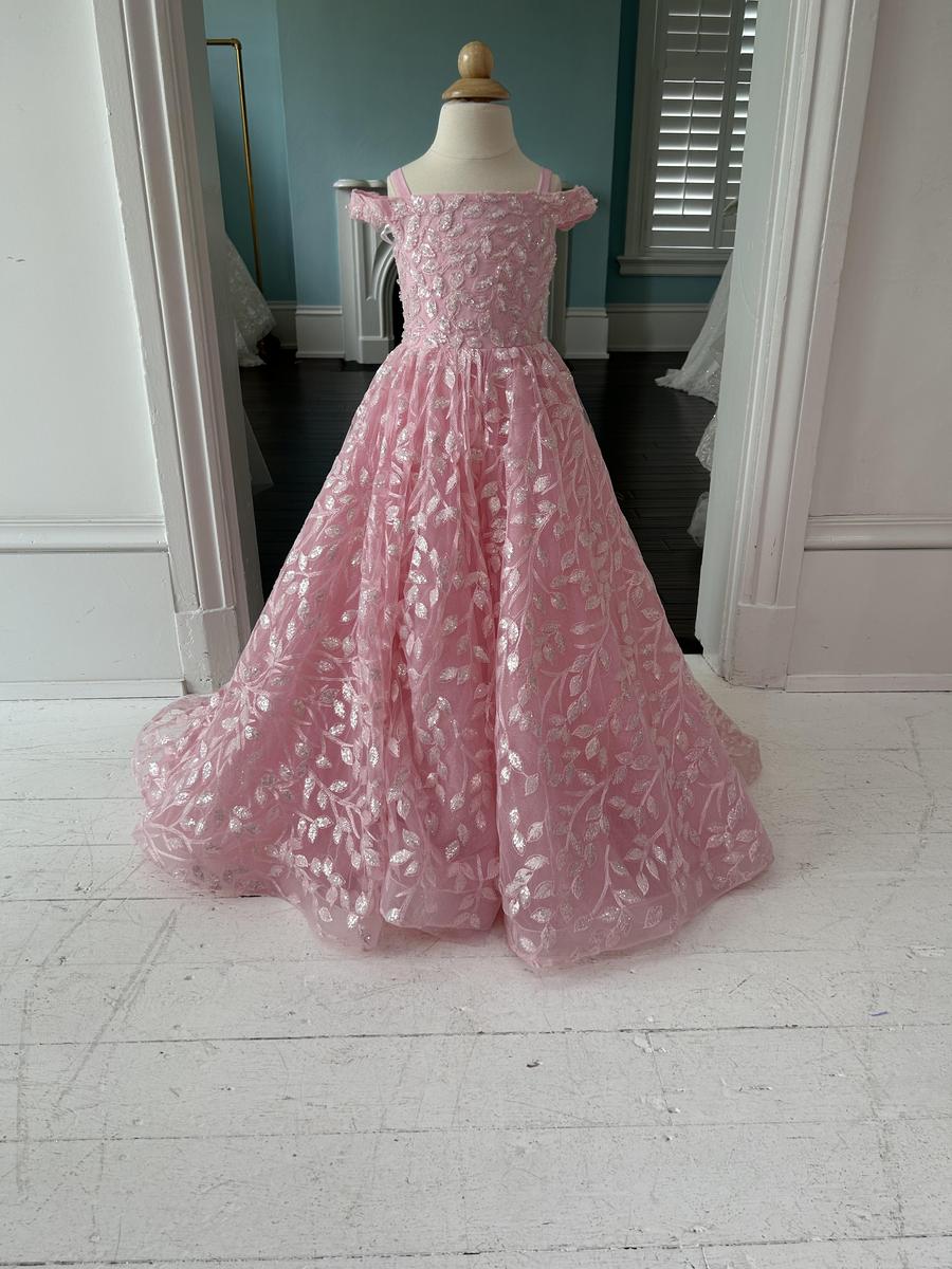 Sherri Hill Children's Little Girls Pink Pageant Dress K55902