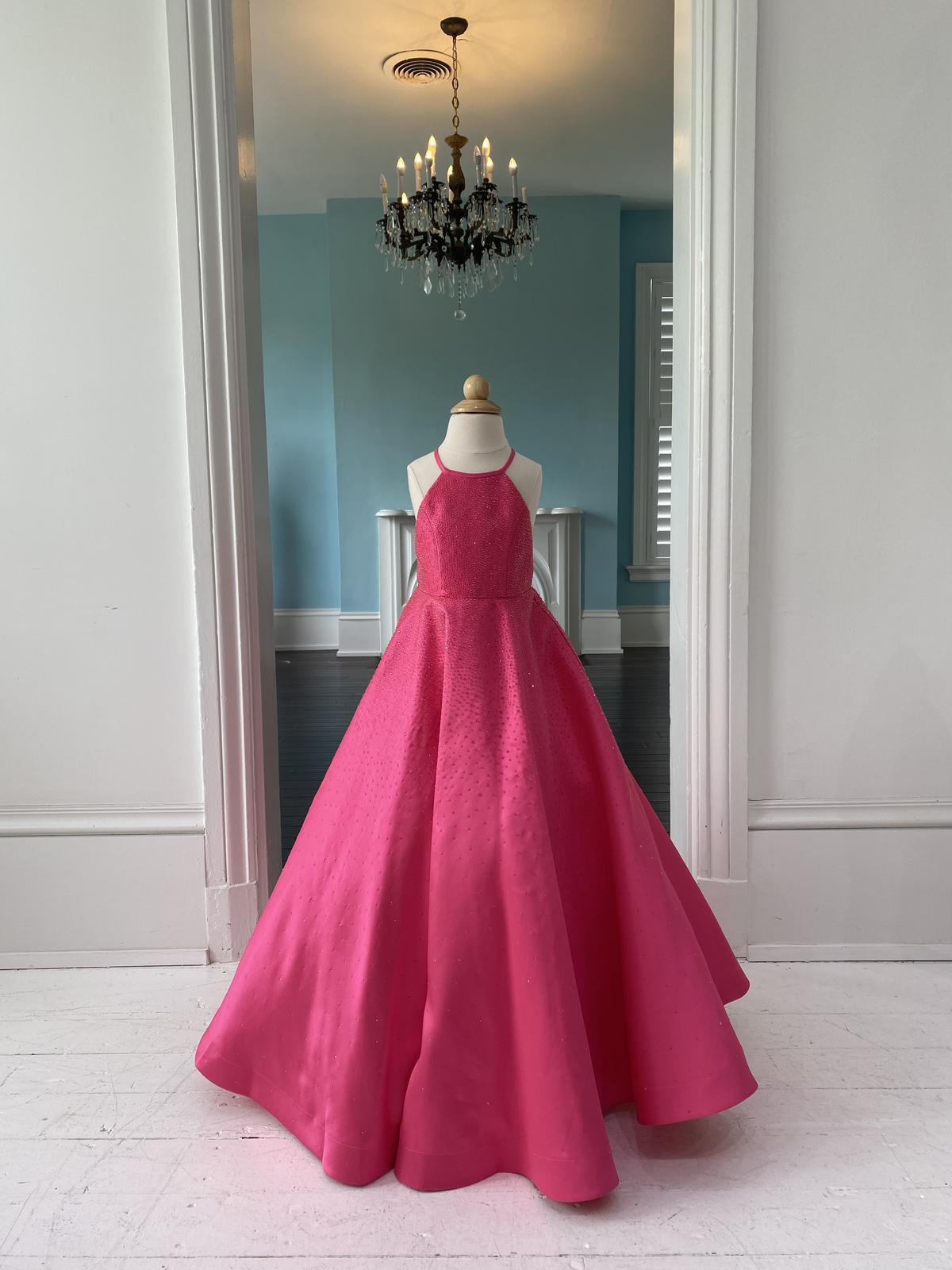 Sherri Hill Children's little girl pink pageant gown 
