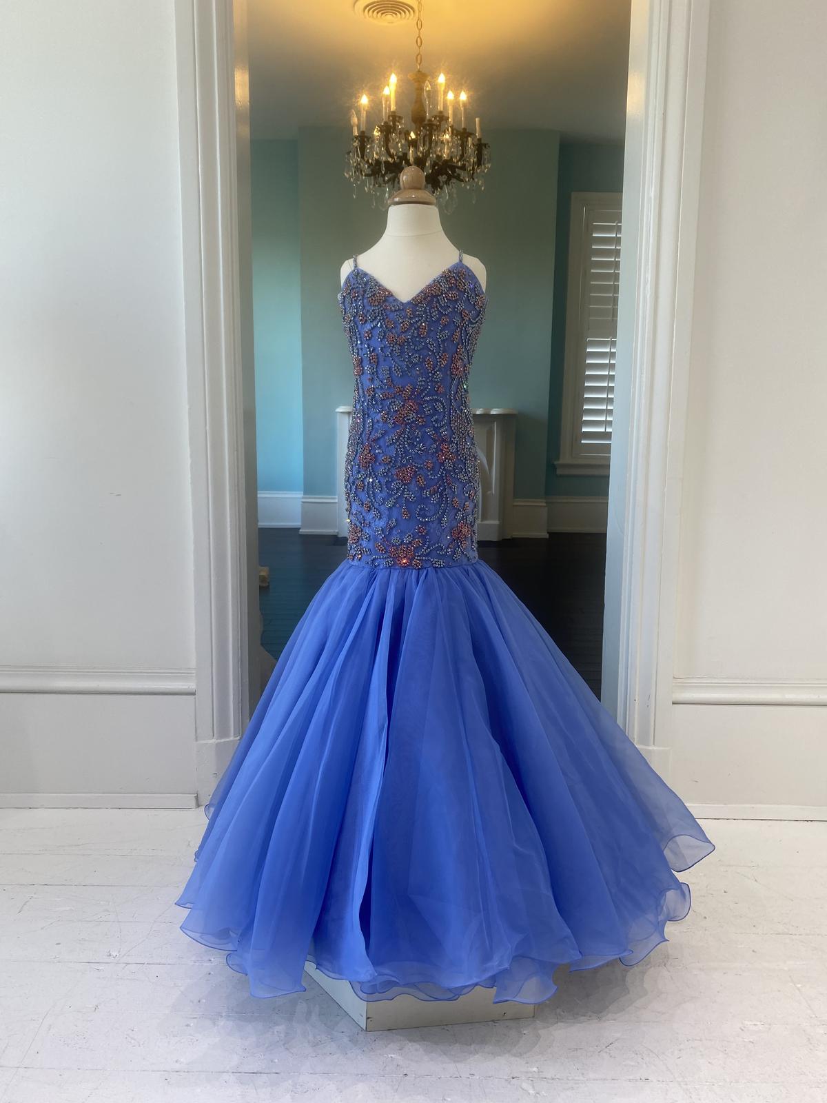 Sherri Hill Periwinkle Children's Pageant Gown K54389