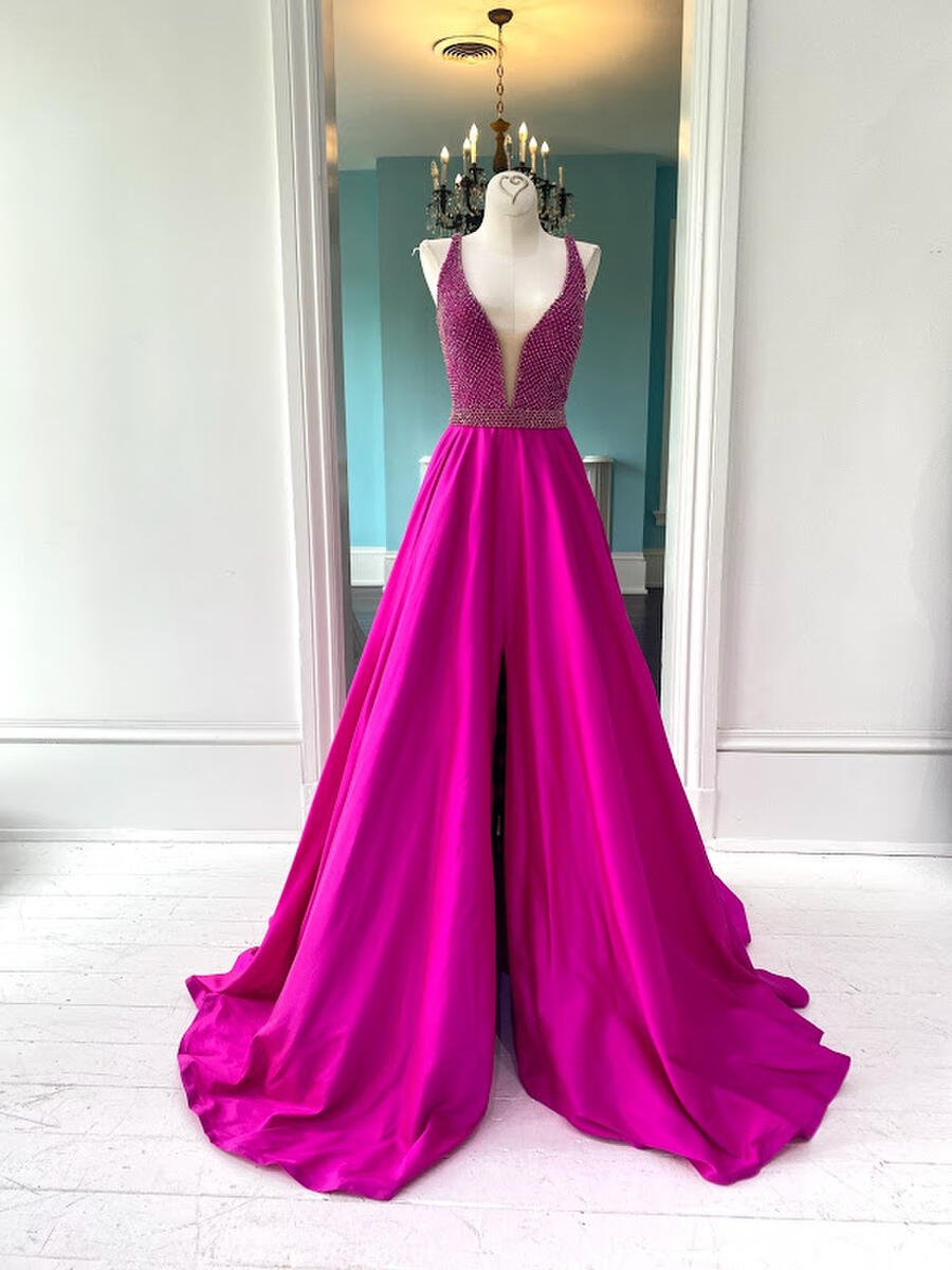 Sherri Hill Couture Pageant Ballgown Fuchsia Pink