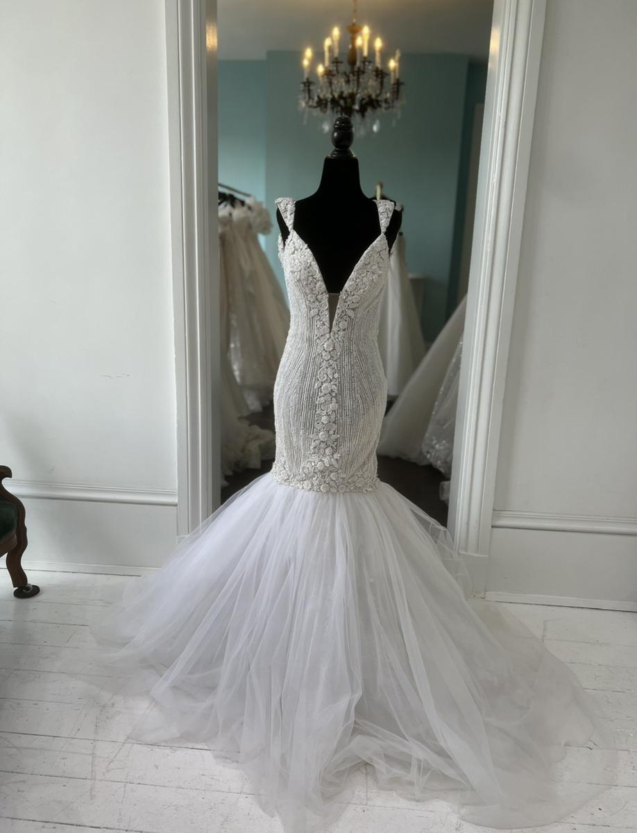 Sherri Hill beaded mermaid wedding dress S-1282