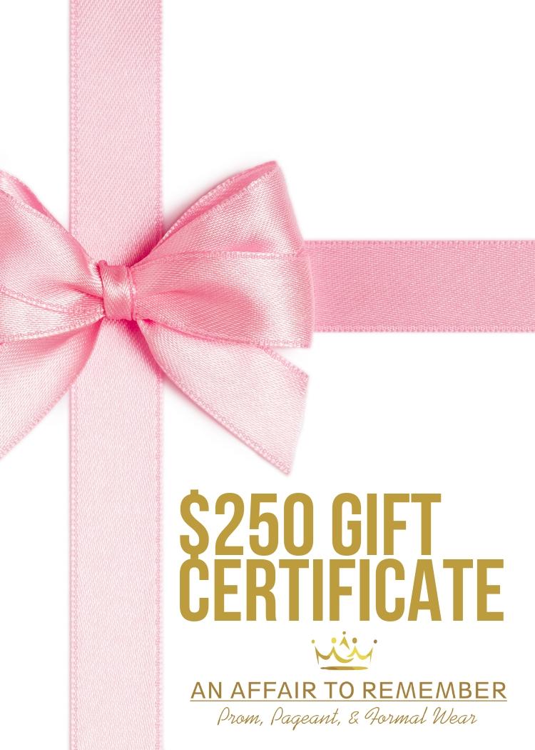 $250 Gift Certificate 5003