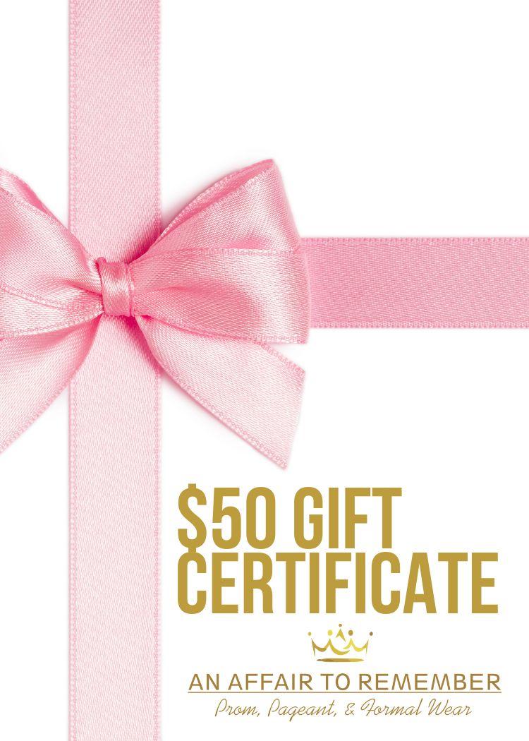 $50 Gift Certificate 5001