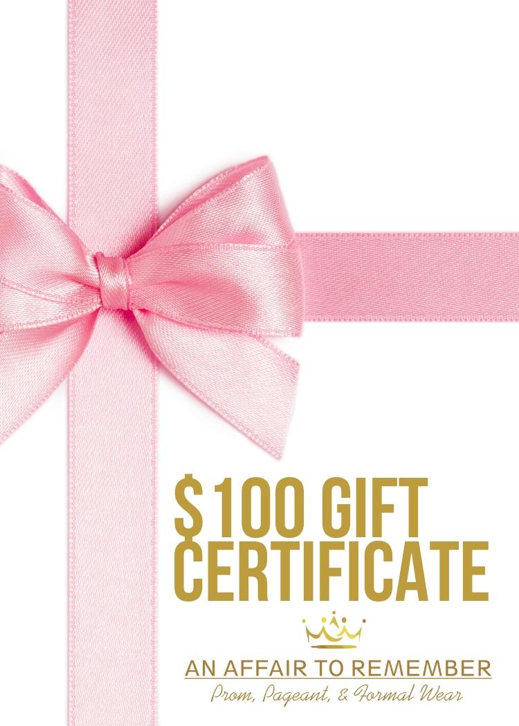 $100 Gift Certificate 5002