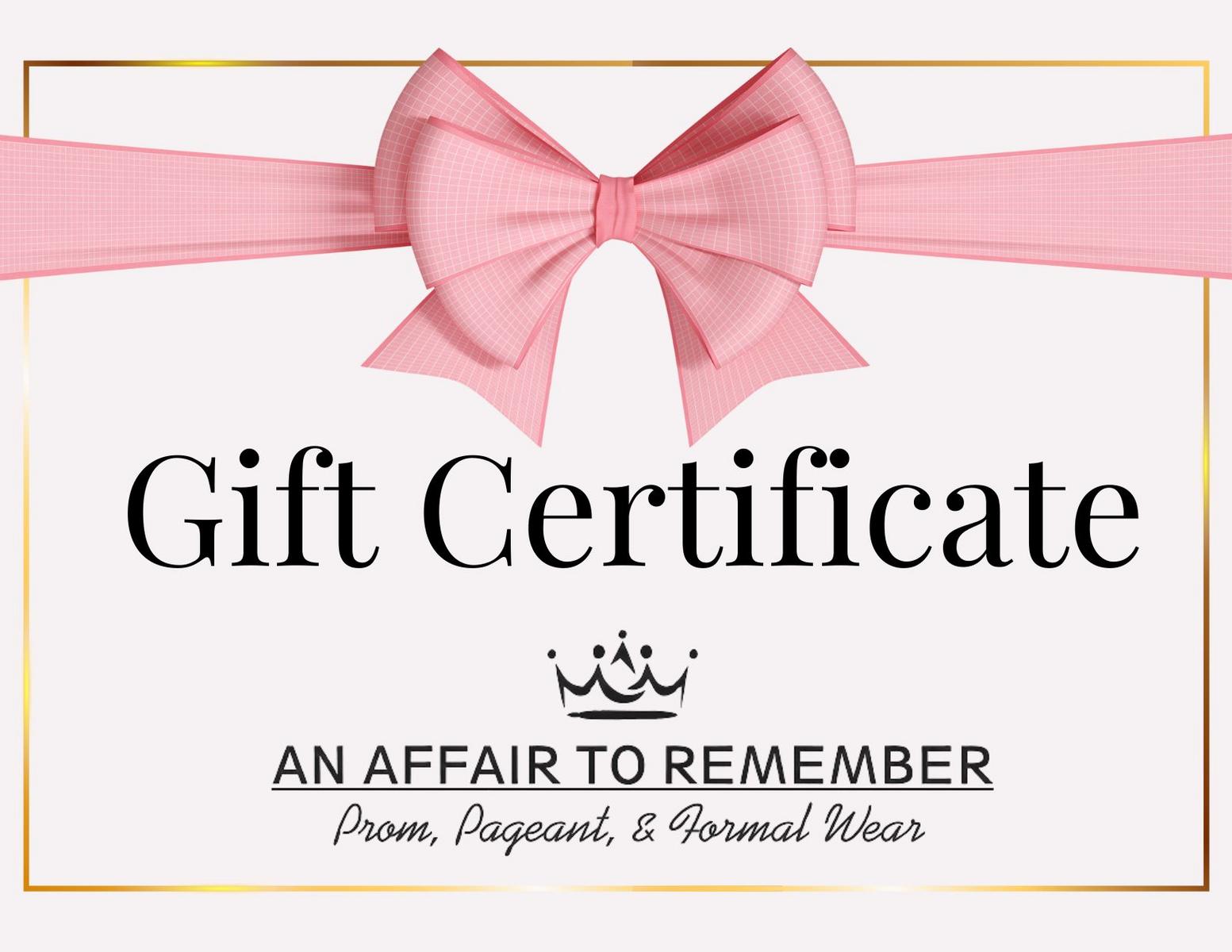 $100 Gift Certificate 5002